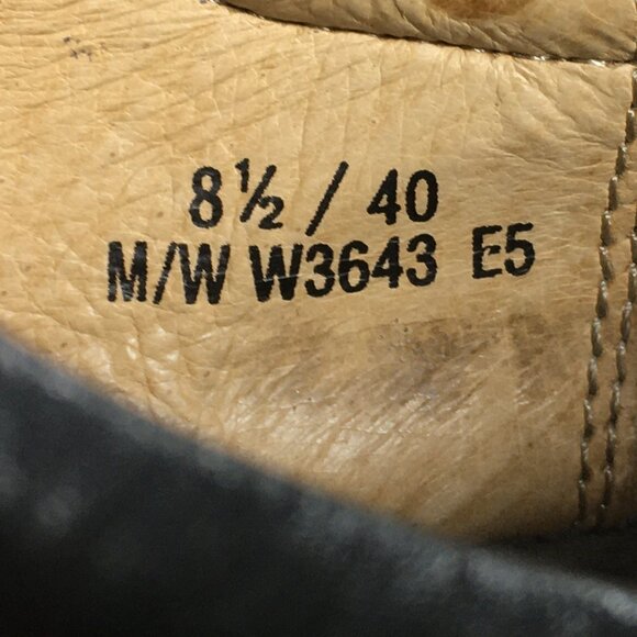 Born Lace Up Sneakers Womens Size 8.5 EUR 40 Black Leather W3643 - Picture 8 of 9